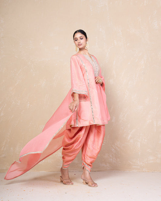 Nimrat Cosmo Mirrorwork Dhoti Set