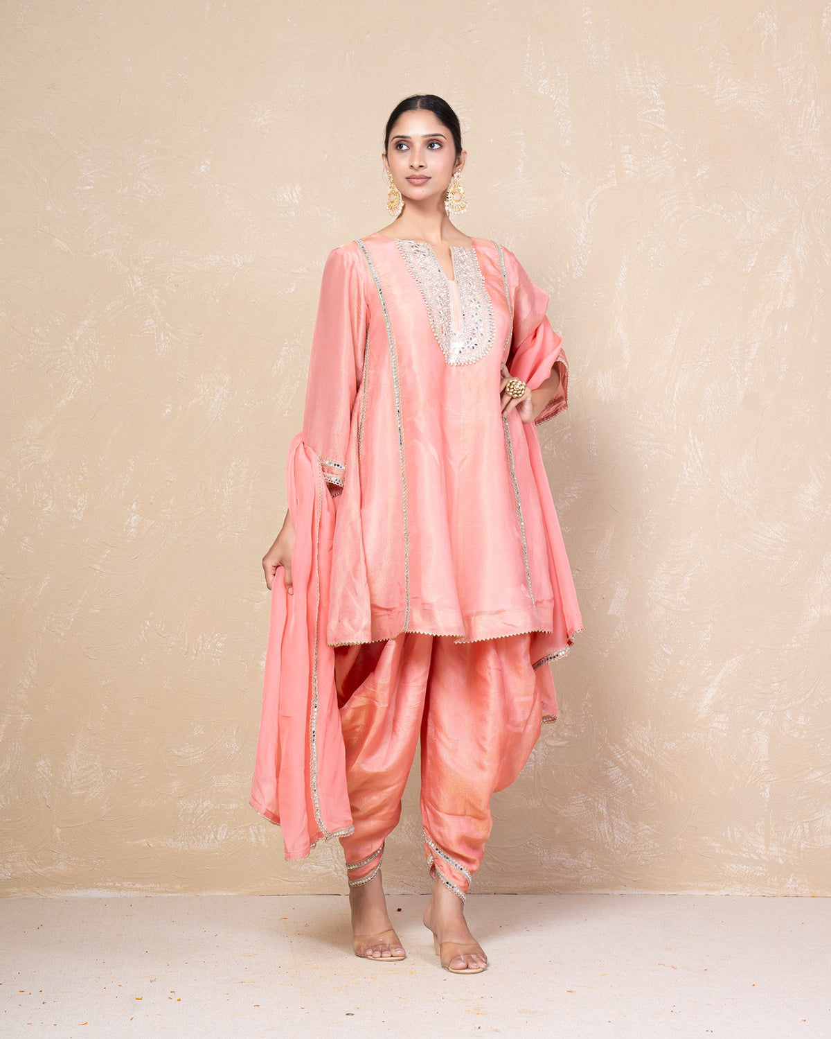 Nimrat Cosmo Mirrorwork Dhoti Set