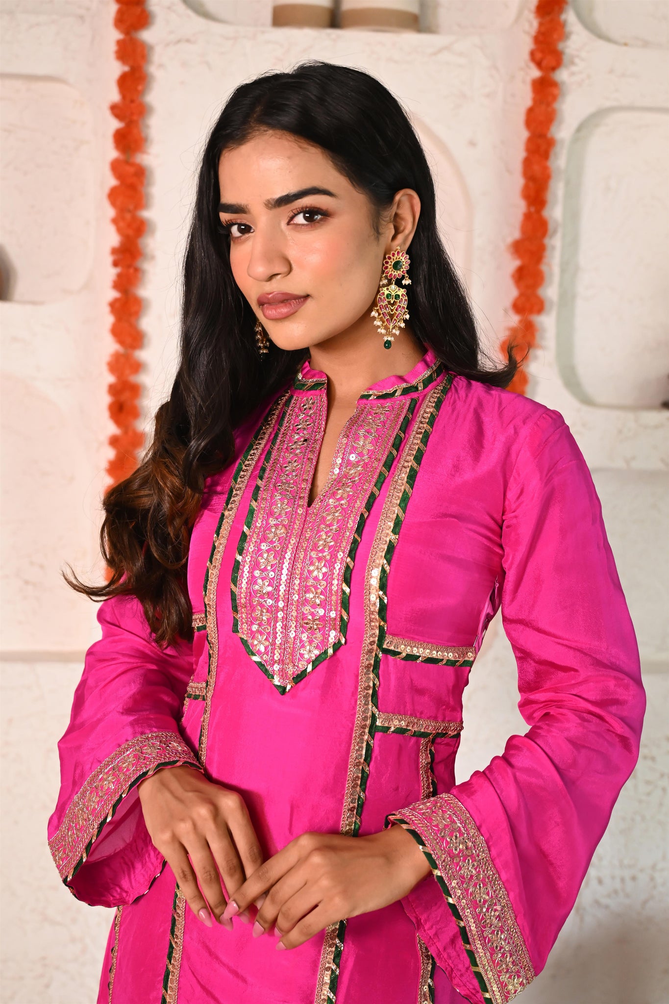 Gunita silk suit set