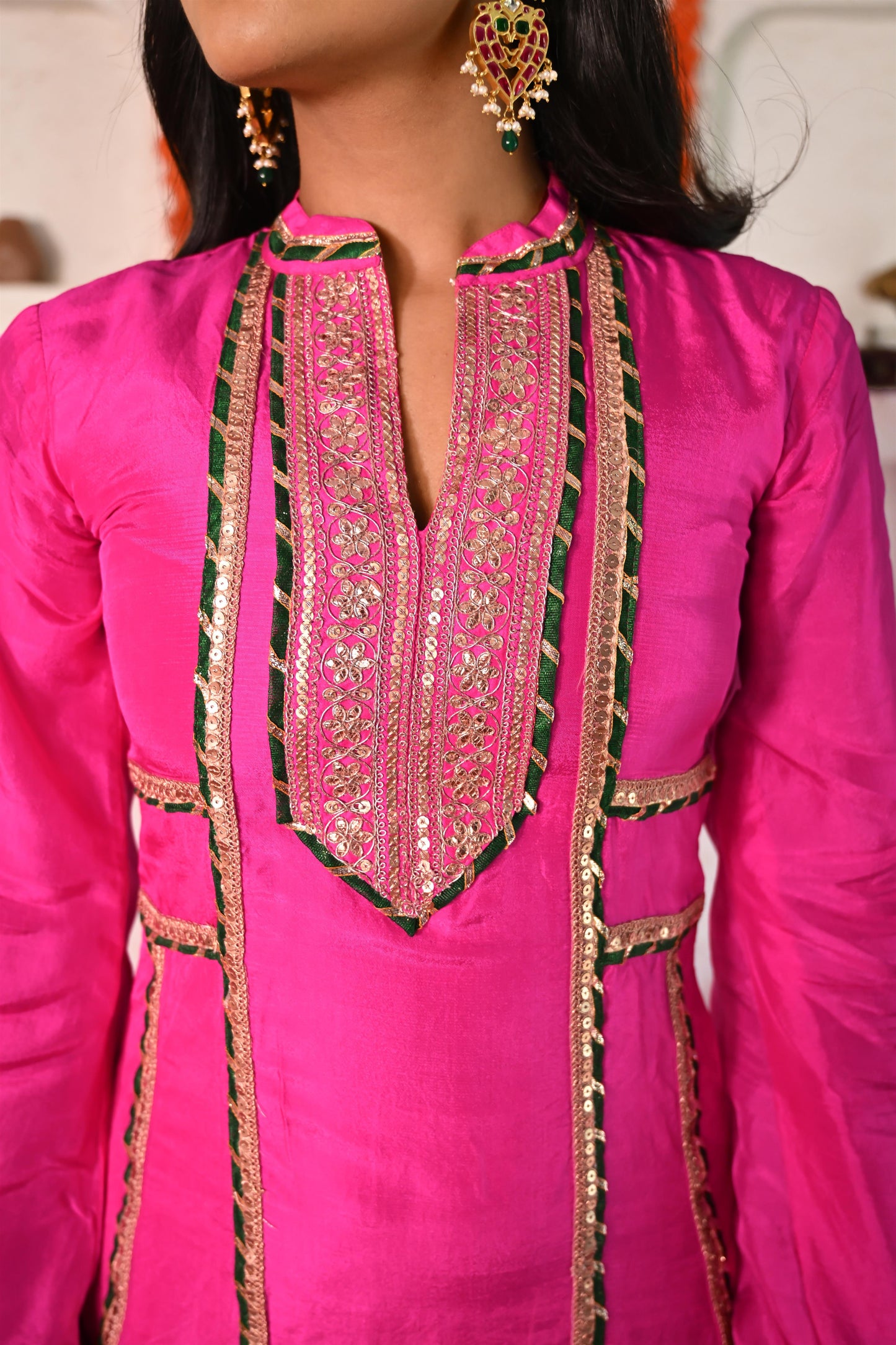 Gunita silk suit set