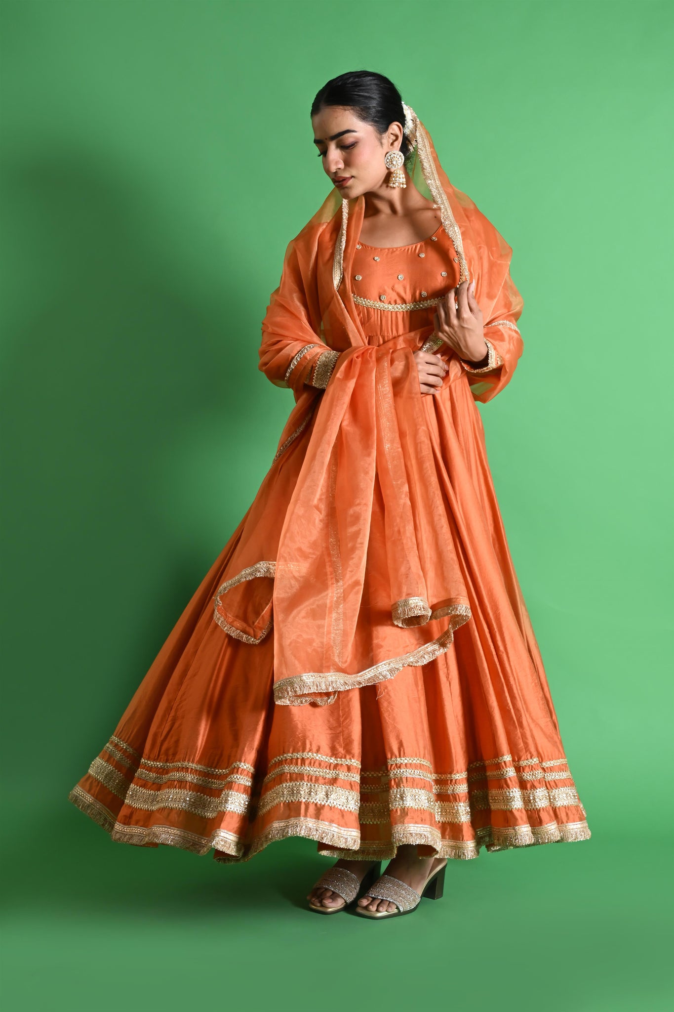 Parnika chanderi set