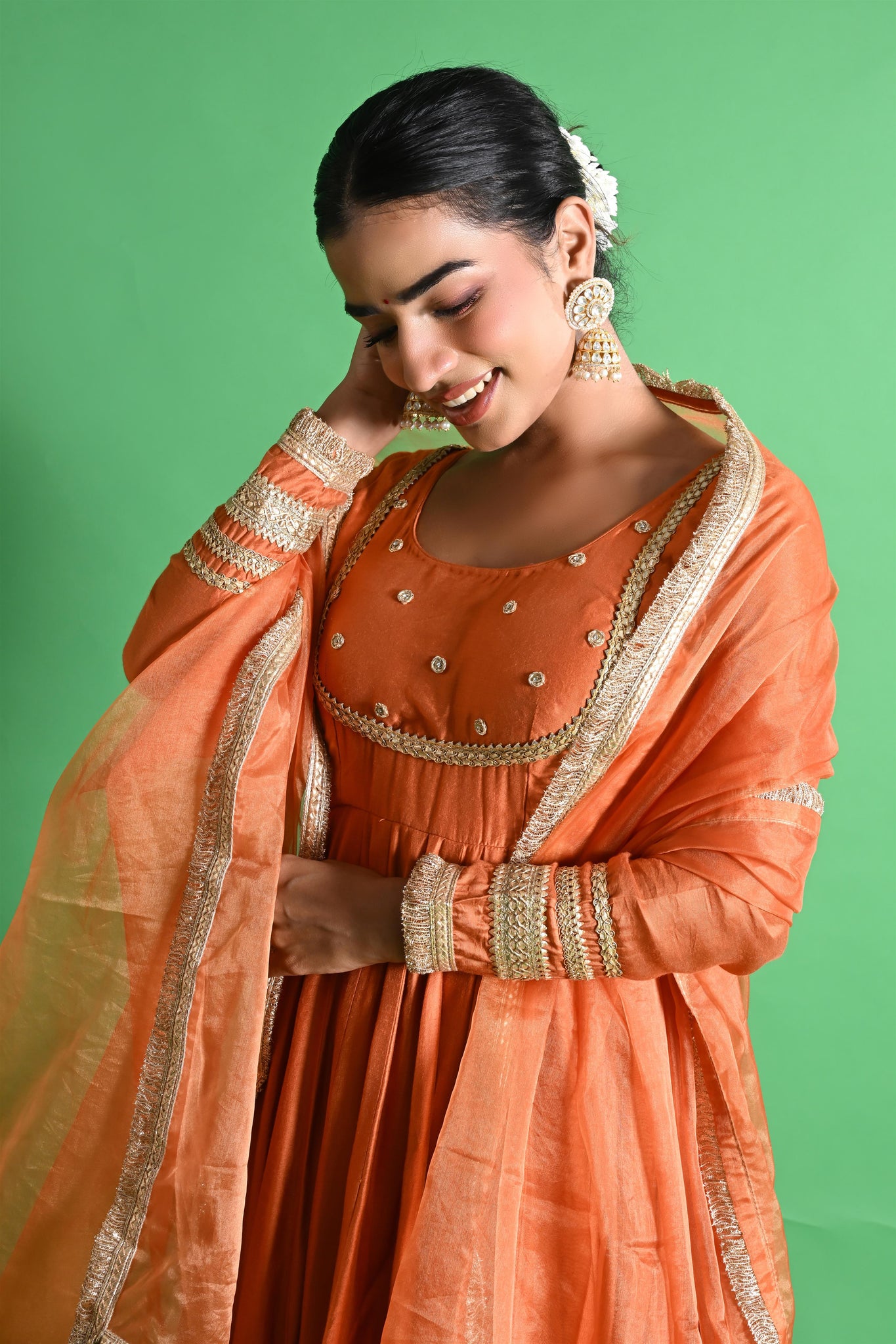 Parnika chanderi set