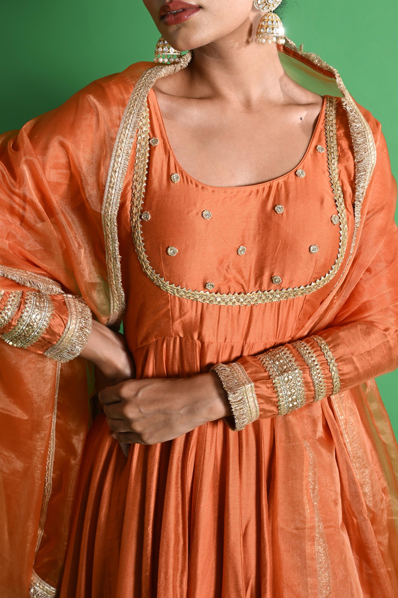 Parnika chanderi set