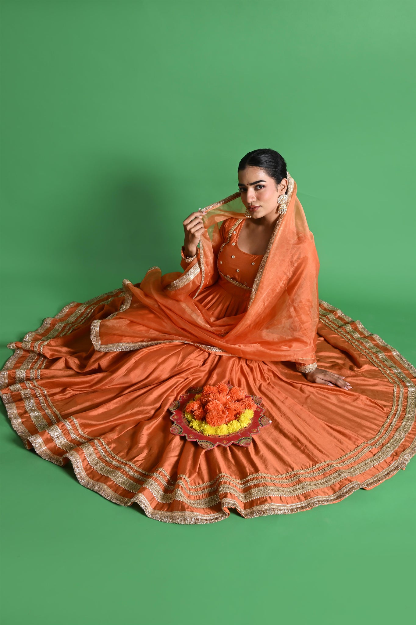 Parnika chanderi set