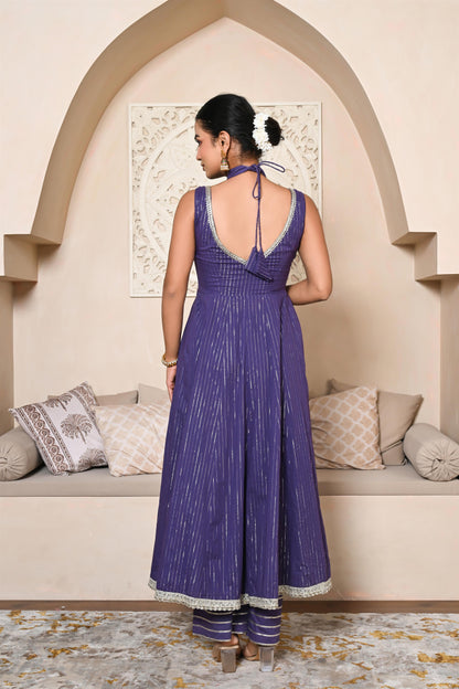 Mishka lurex anarkali set