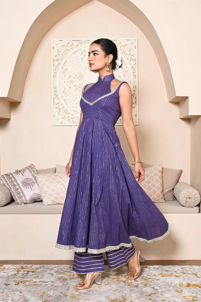 Mishka lurex anarkali set