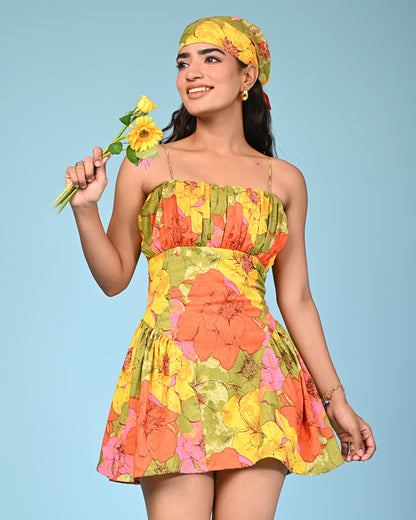 Daffodil Cotton Corset Dress