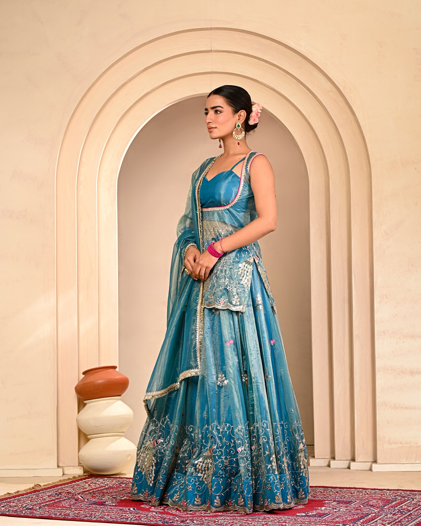 Brinda Embroidered Lehanga Set