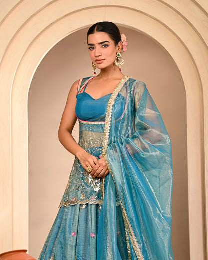 Brinda Embroidered Lehanga Set
