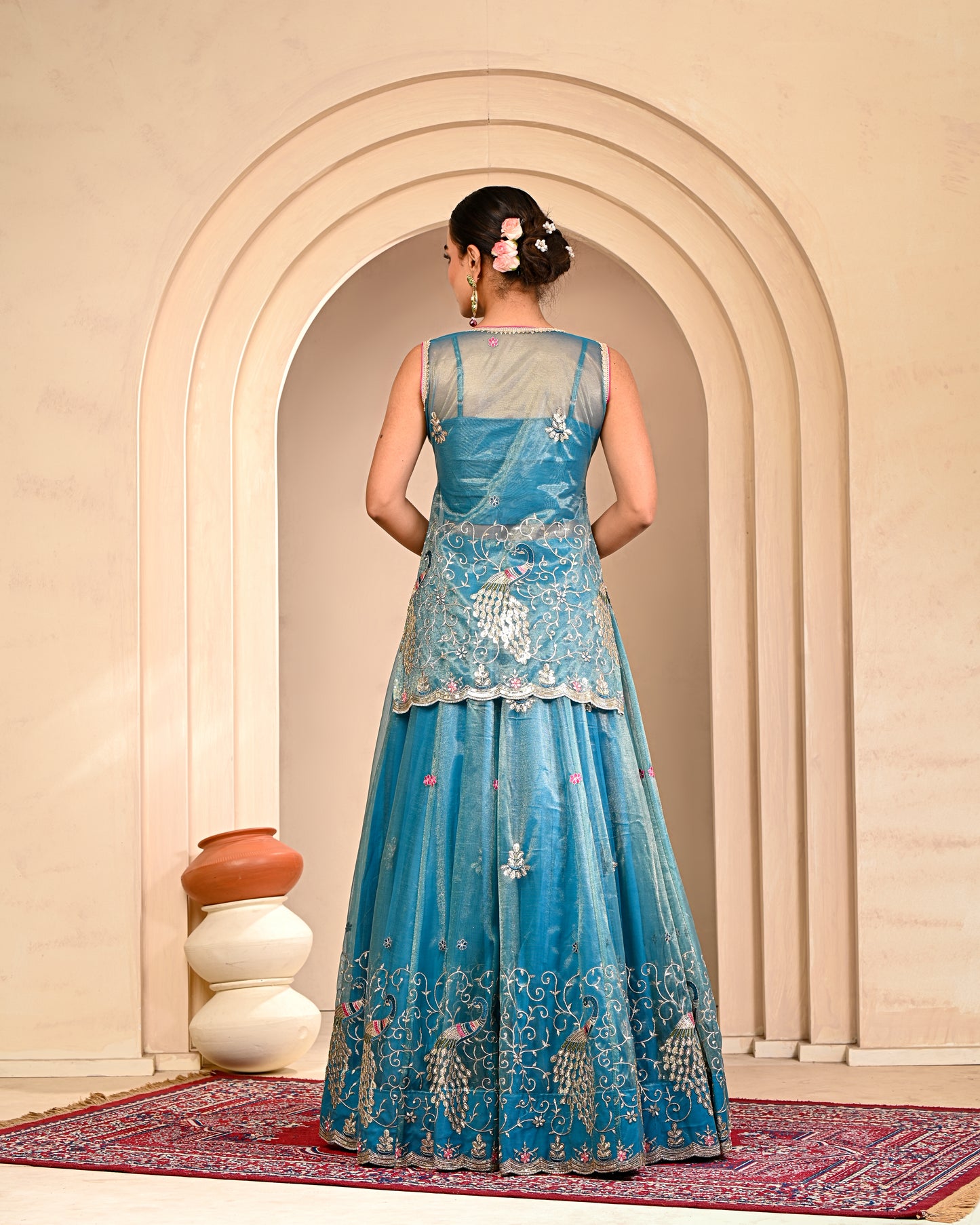 Brinda Embroidered Lehanga Set