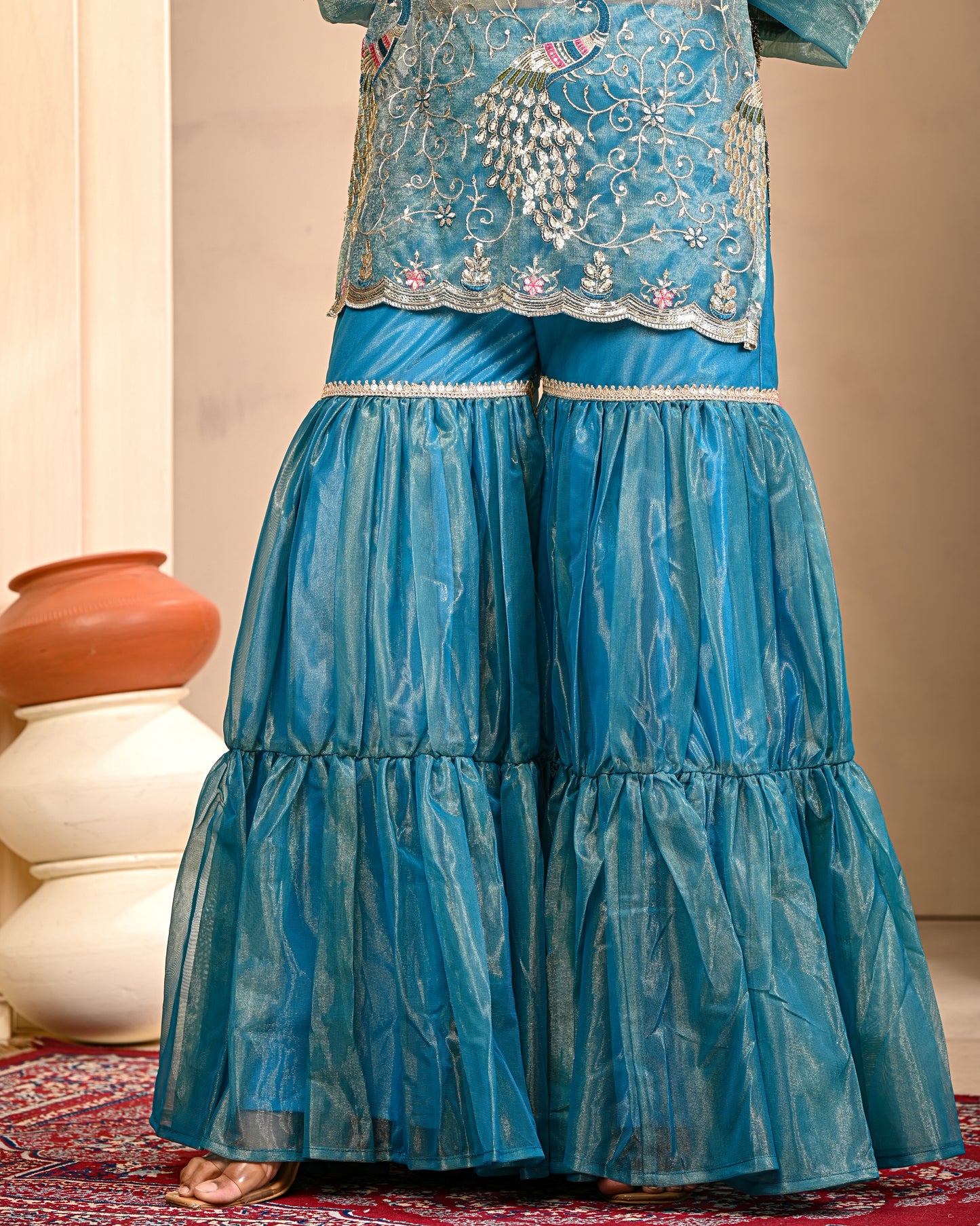 Eeshani Embroidered Garara Set
