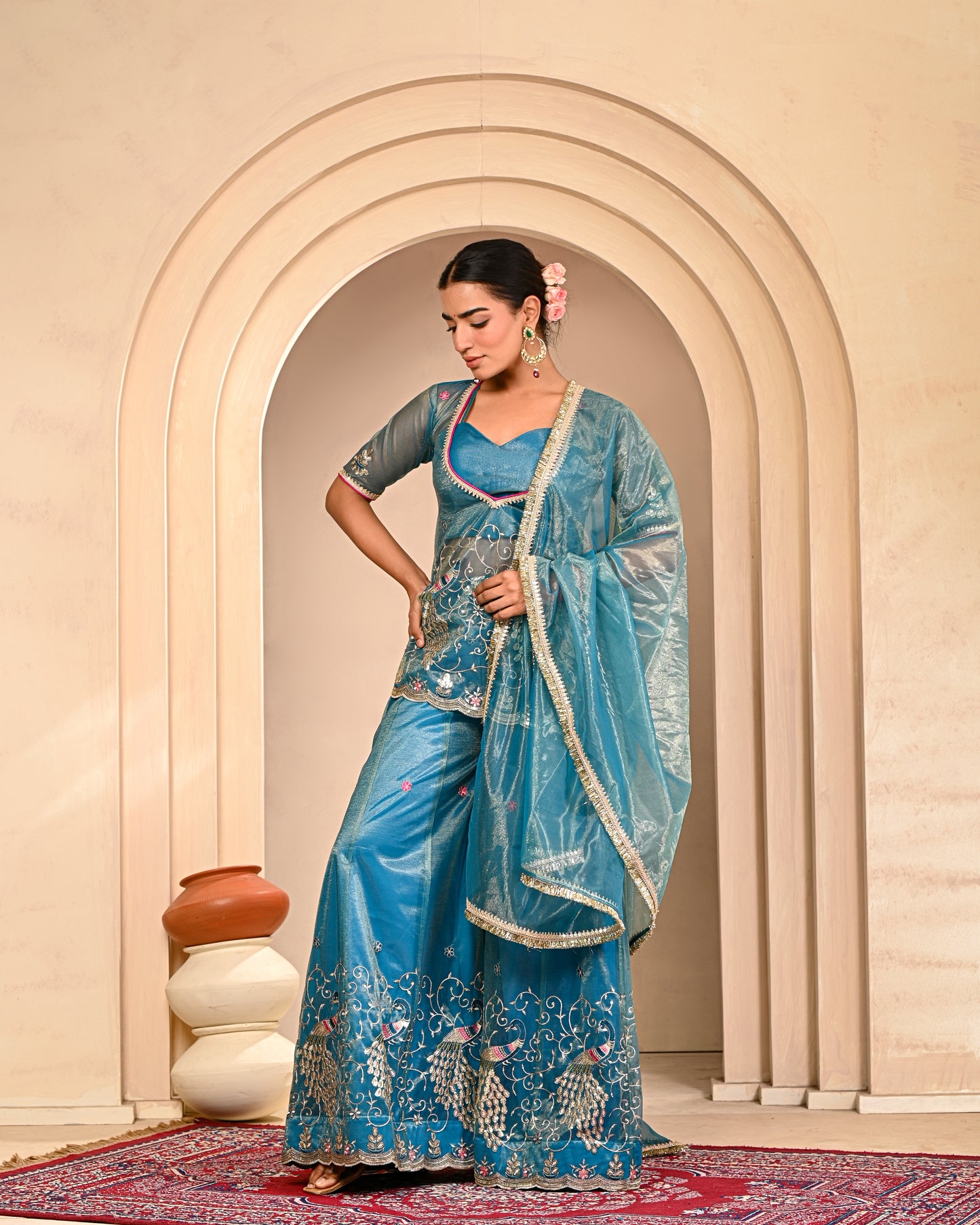 Gargi Embroidered Sharara Set