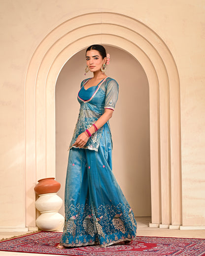 Gargi Embroidered Sharara Set
