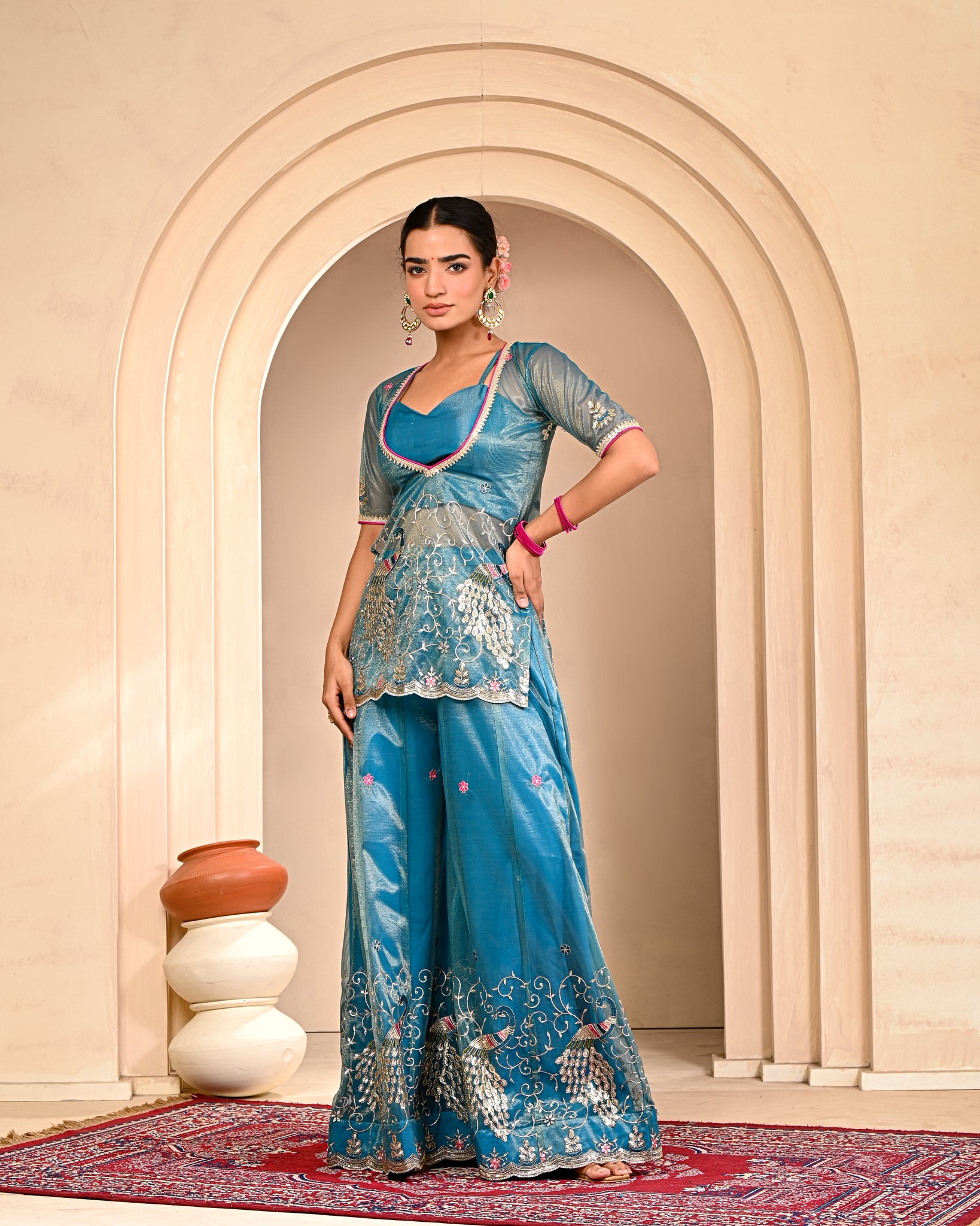 Gargi Embroidered Sharara Set
