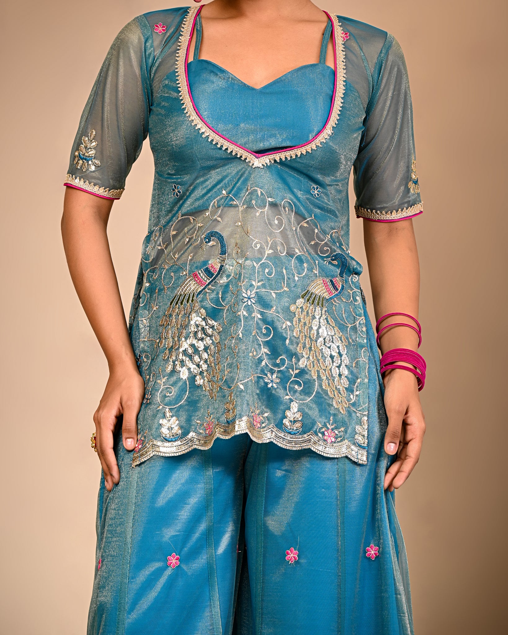 Gargi Embroidered Sharara Set