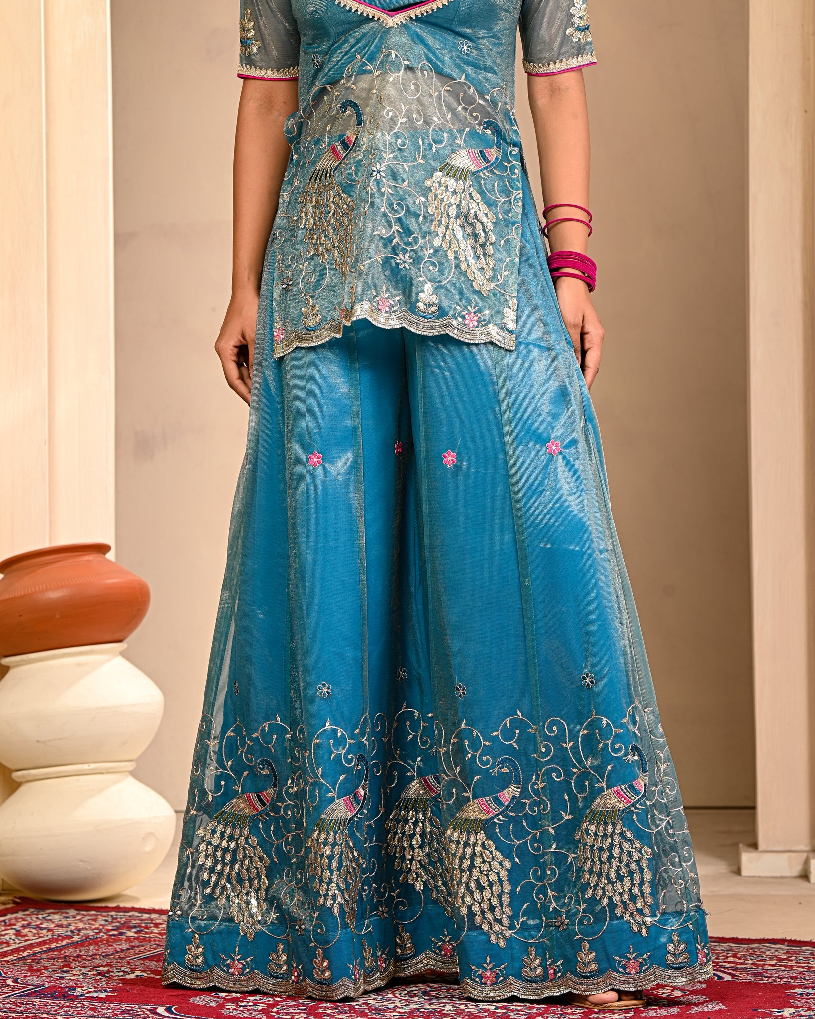 Gargi Embroidered Sharara Set
