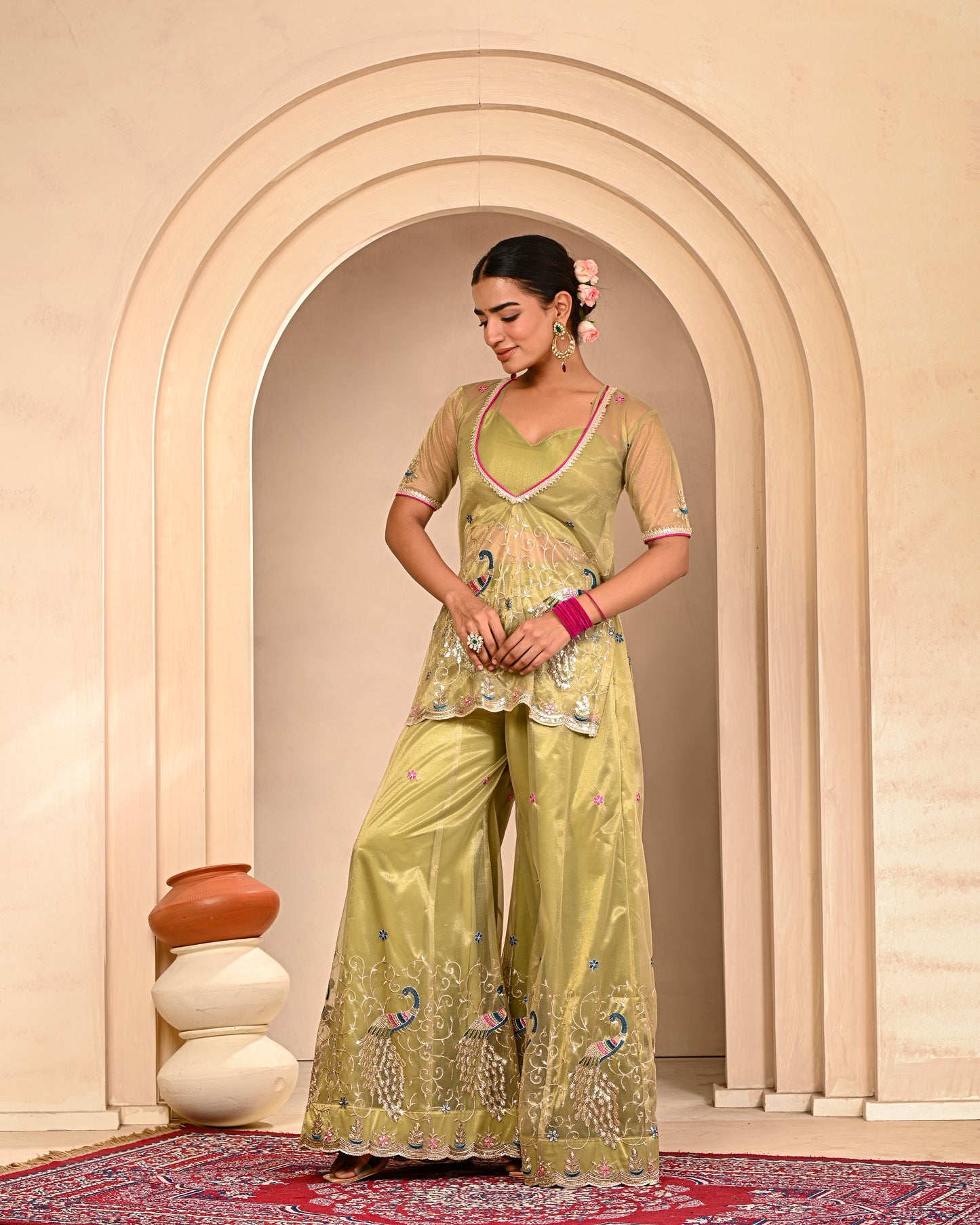 Farzana Embroidered Garara Set