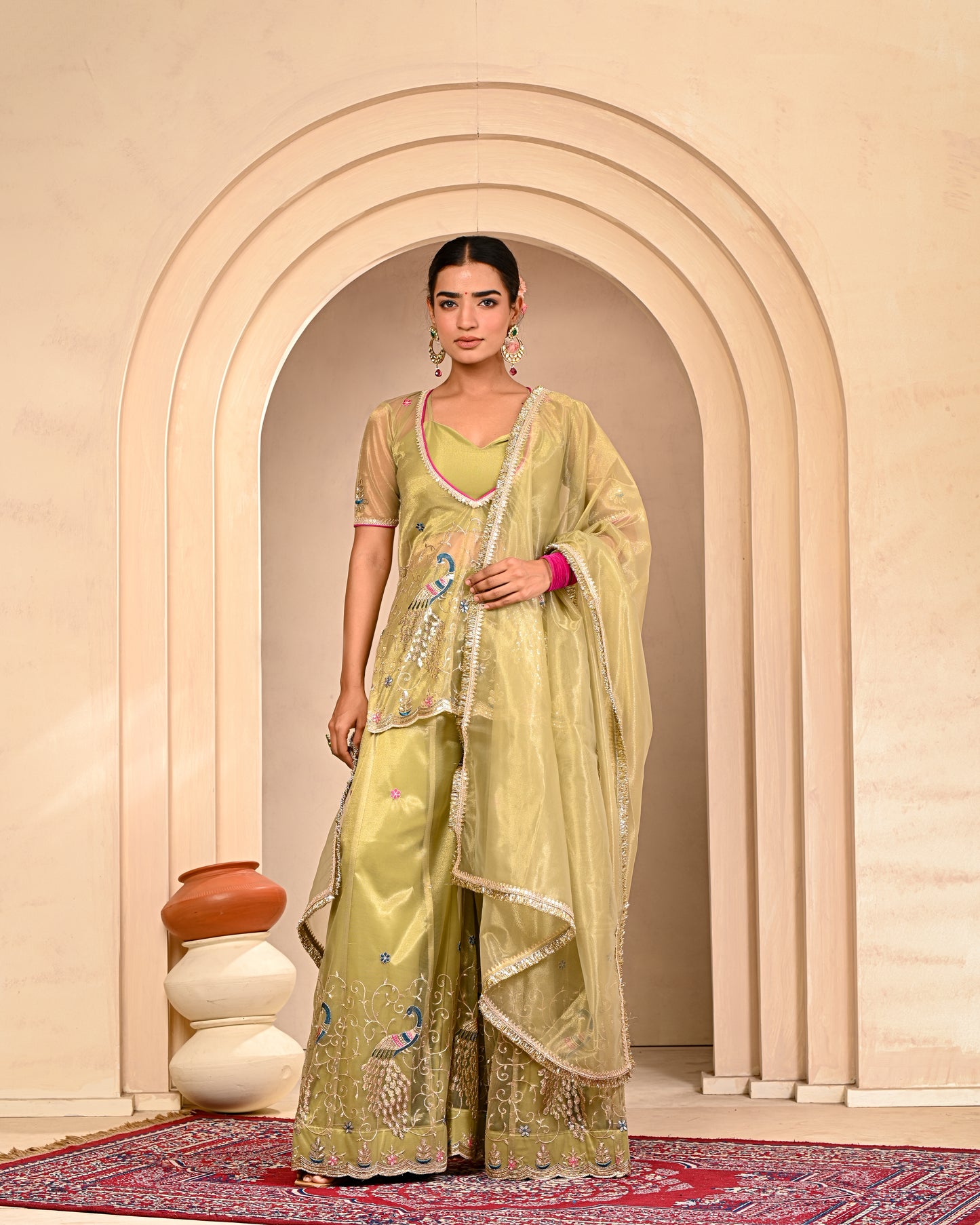Farzana Embroidered Garara Set