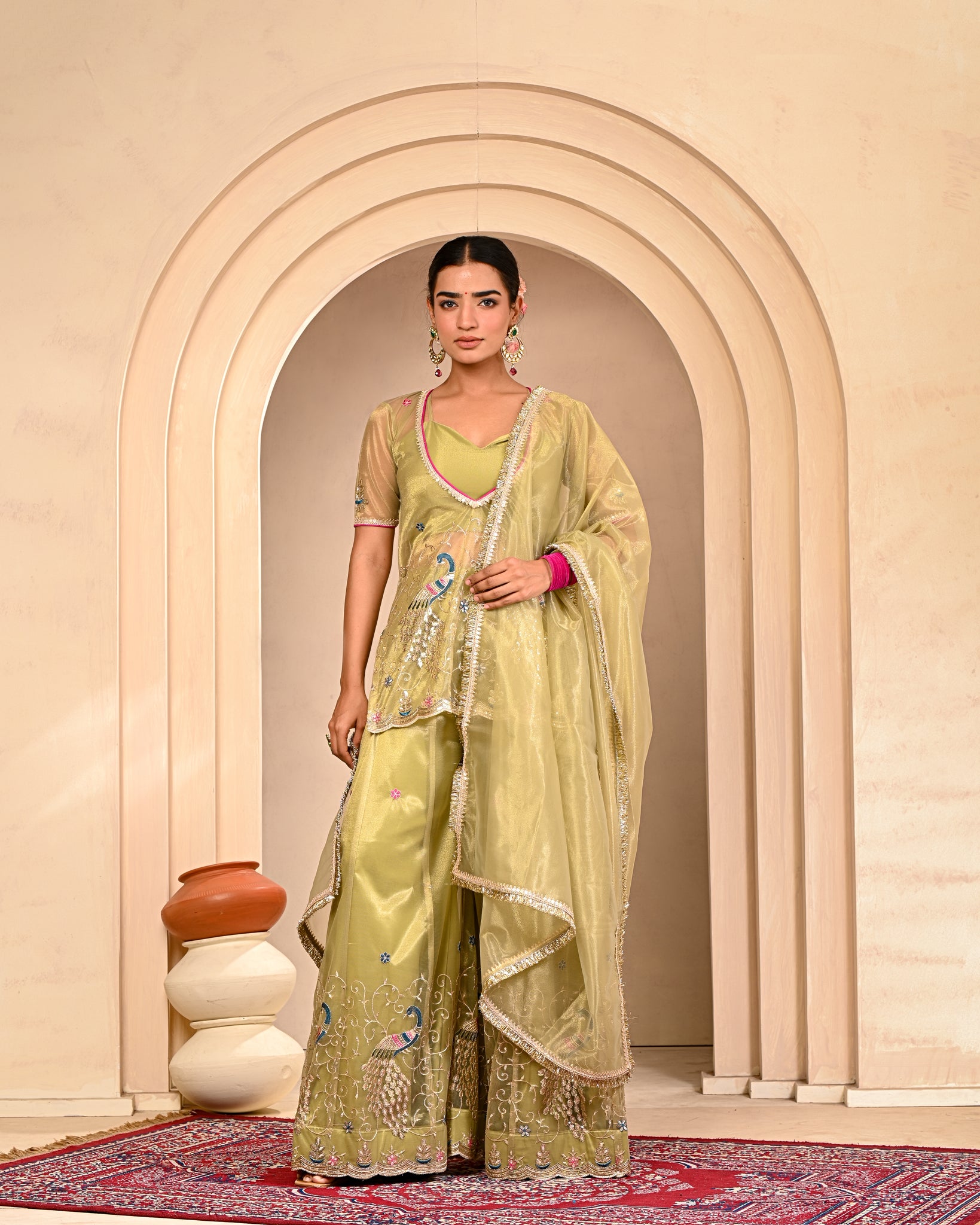Farzana Embroidered Garara Set