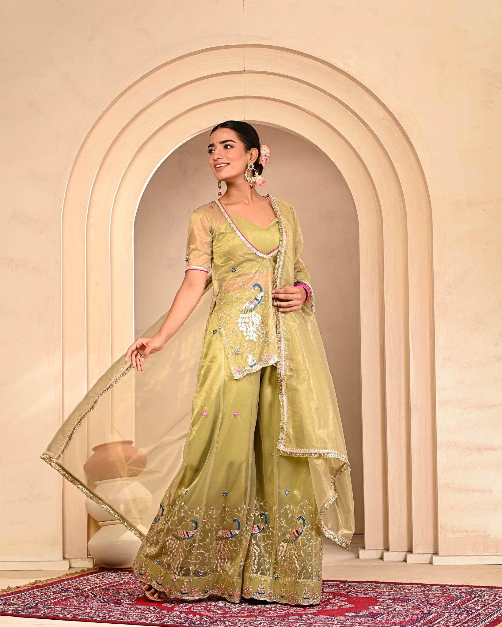 Farzana Embroidered Garara Set