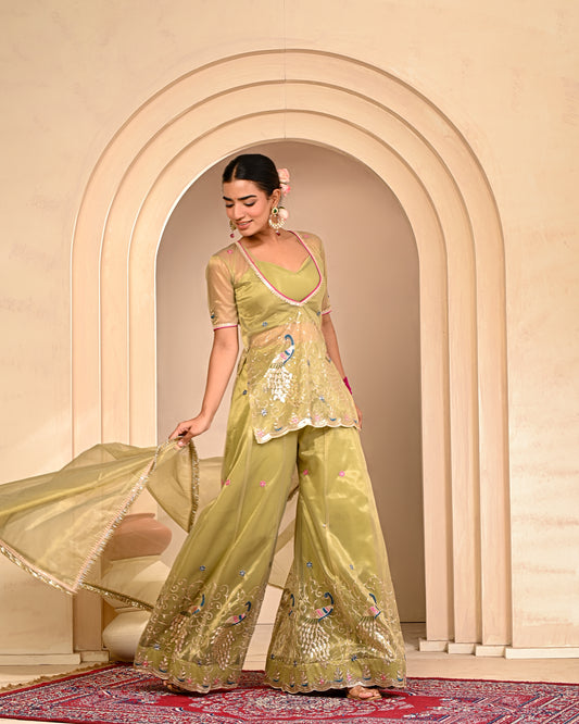 Farzana Embroidered Garara Set