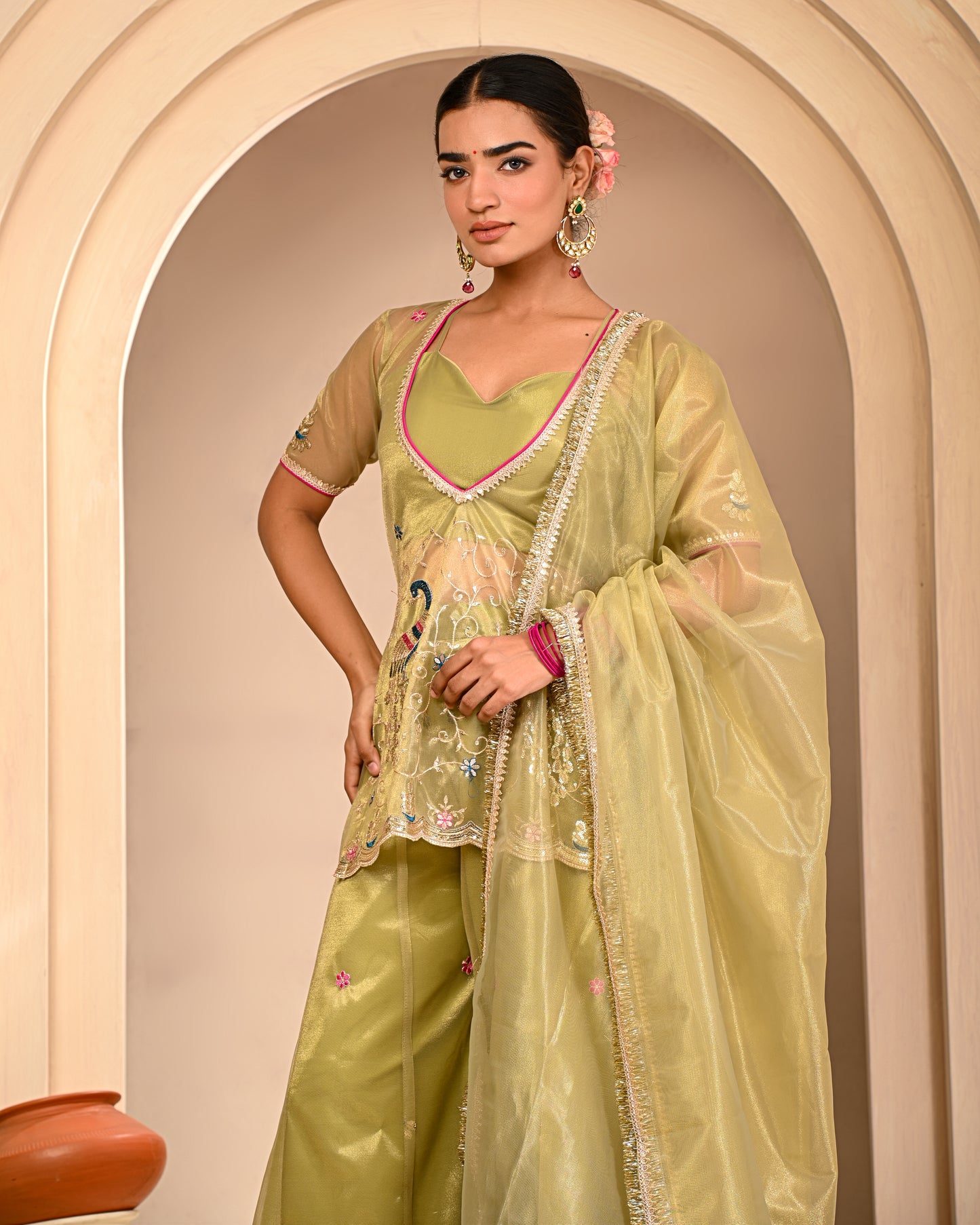 Farzana Embroidered Garara Set