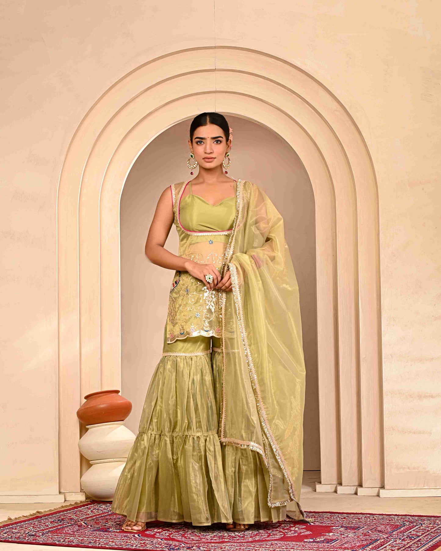 Damini Embroidered Garara Set