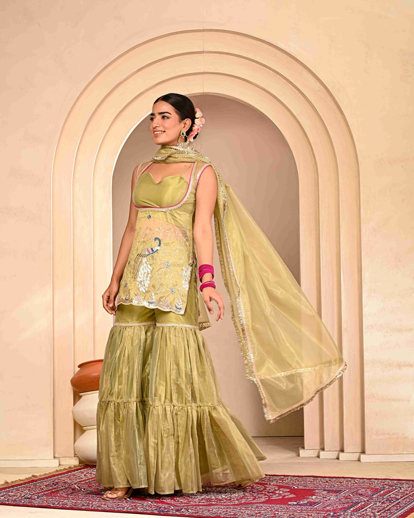 Damini Embroidered Garara Set