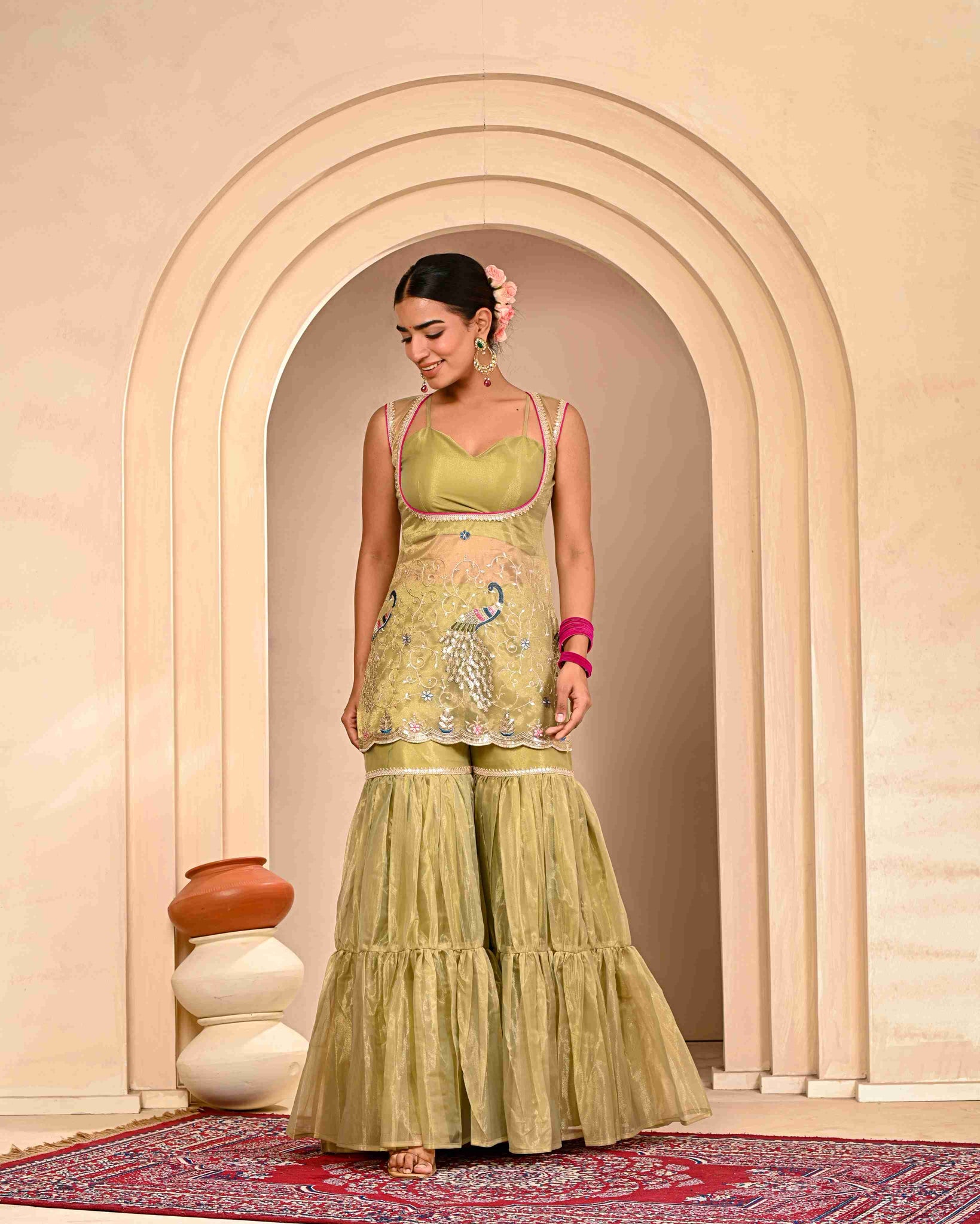 Damini Embroidered Garara Set