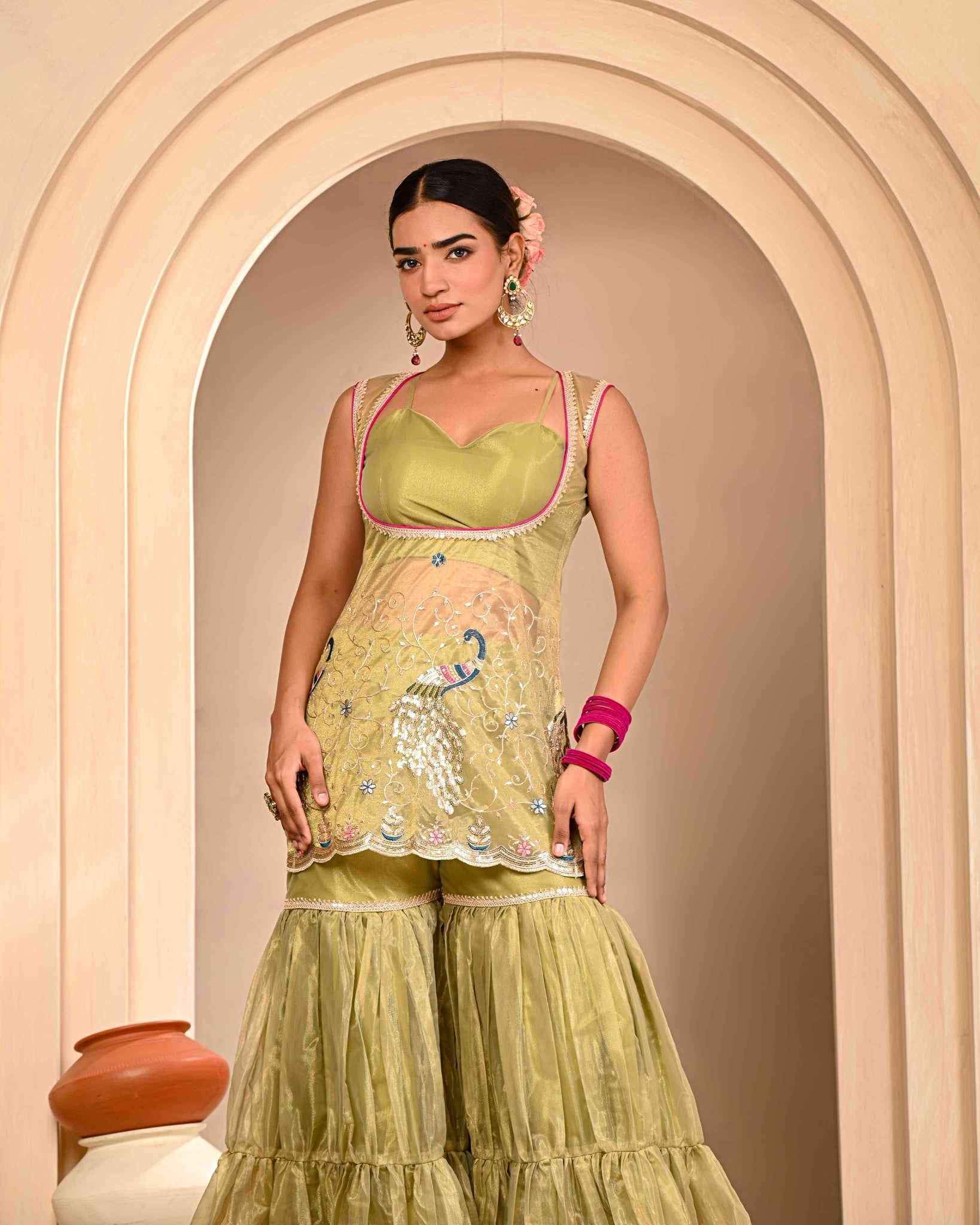 Damini Embroidered Garara Set