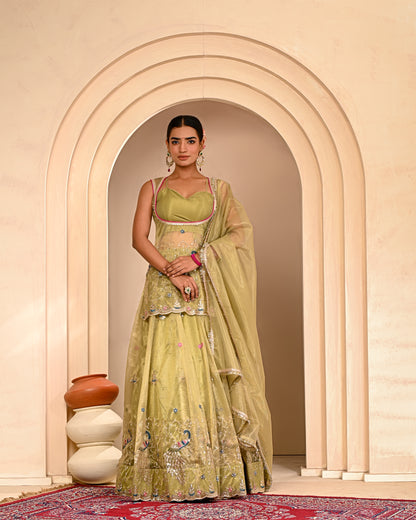 Baisakhi Embroidered Lehanga Set