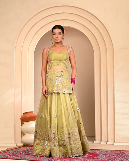 Baisakhi Embroidered Lehanga Set