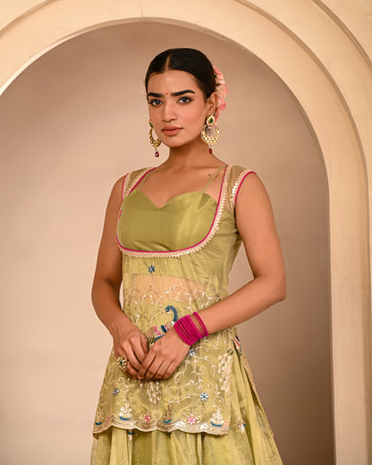 Baisakhi Embroidered Lehanga Set