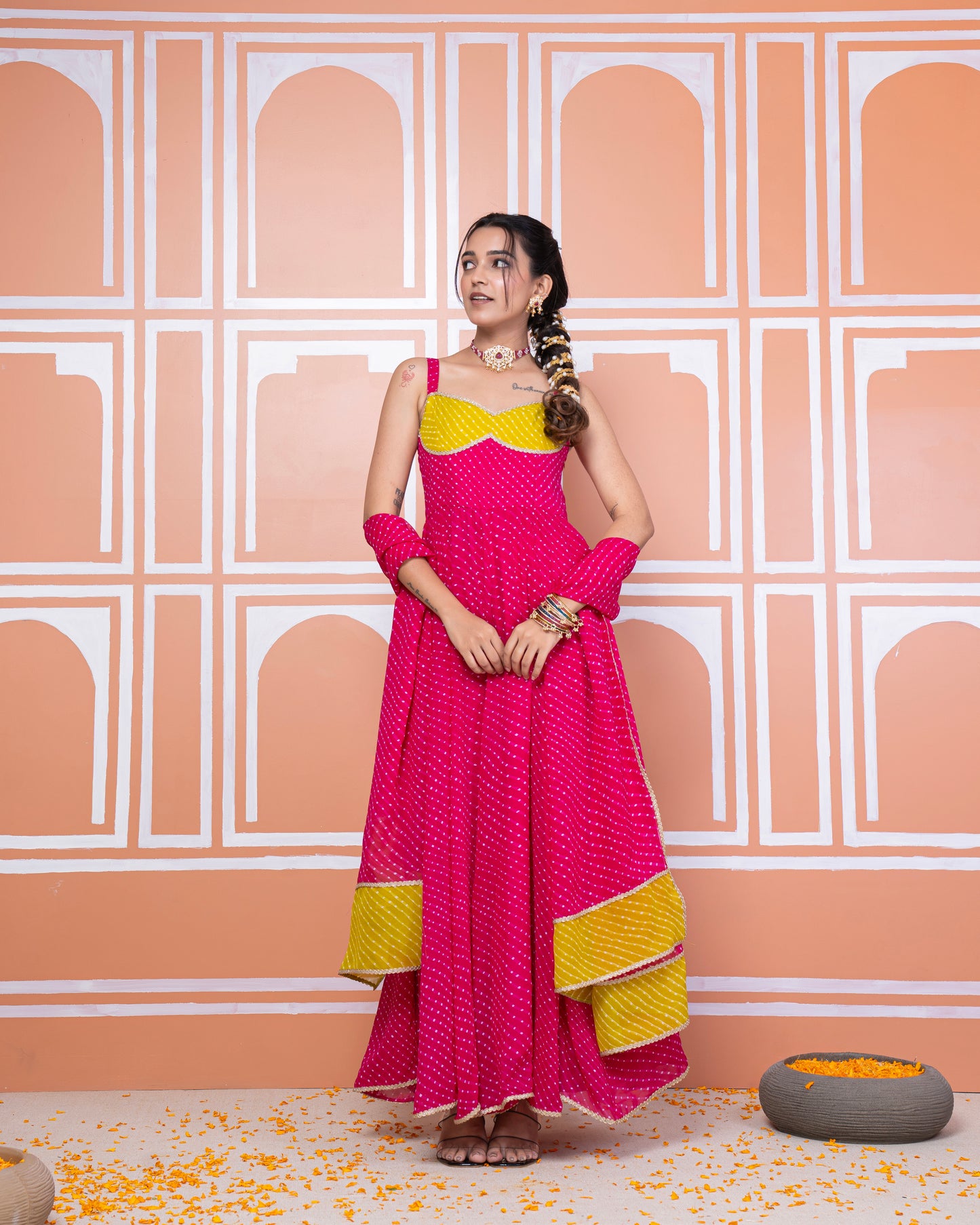 Shraddha lehariya anarkali set