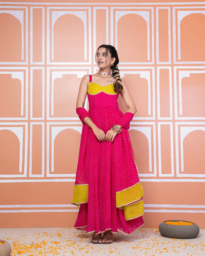 Shraddha lehariya anarkali set