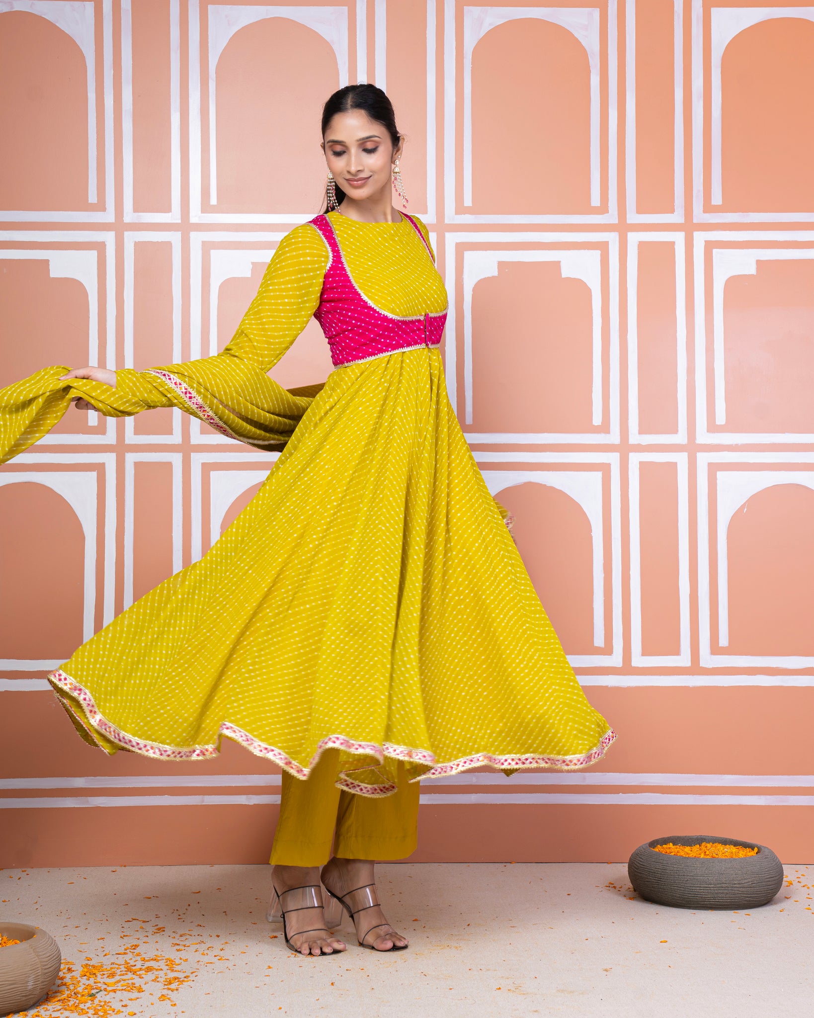 Sakshi lehariya anarkali set