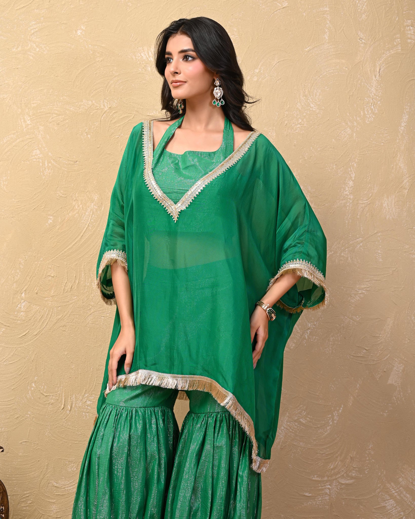 Anushka Organza Lurex Kaftan Set