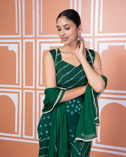 Heena bandhani-lehariya set