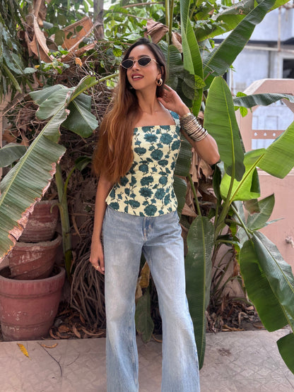 Avani cotton corset top