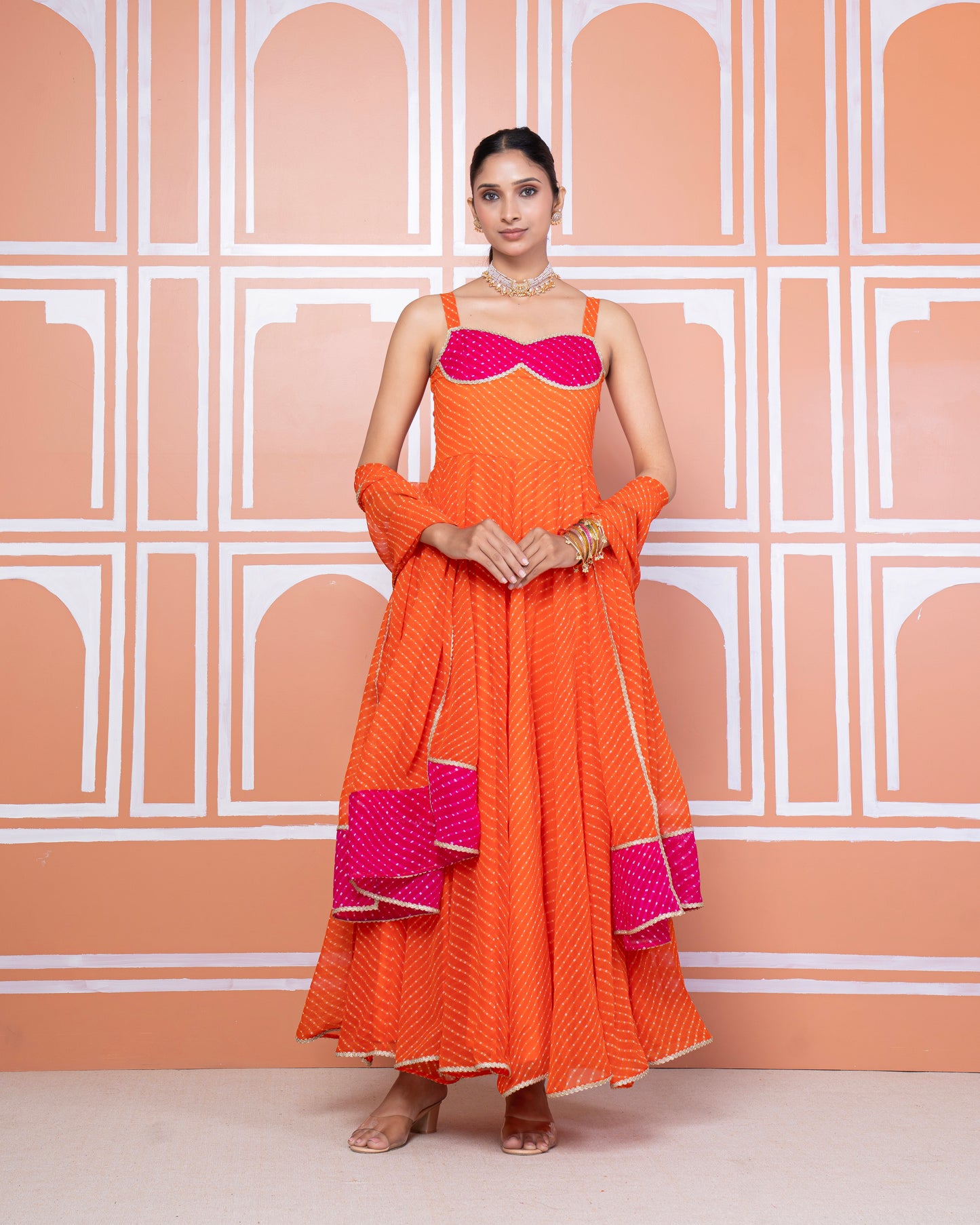 Aastha lehariya anarkali set