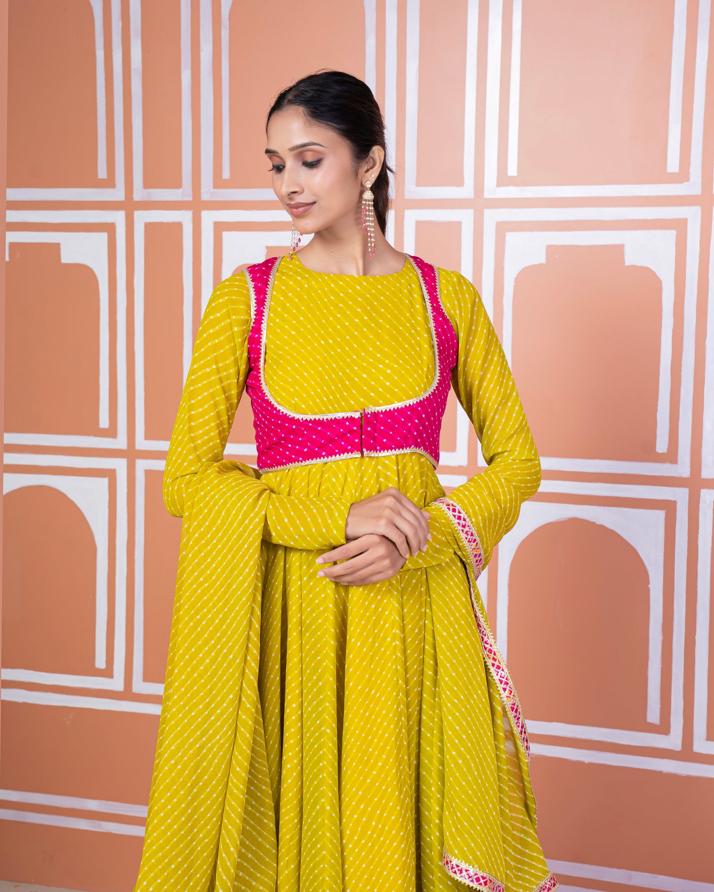 Sakshi lehariya anarkali set