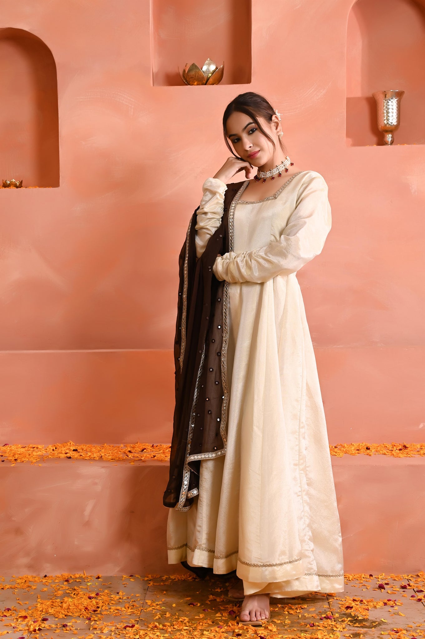 Trisha tissue anarkali set