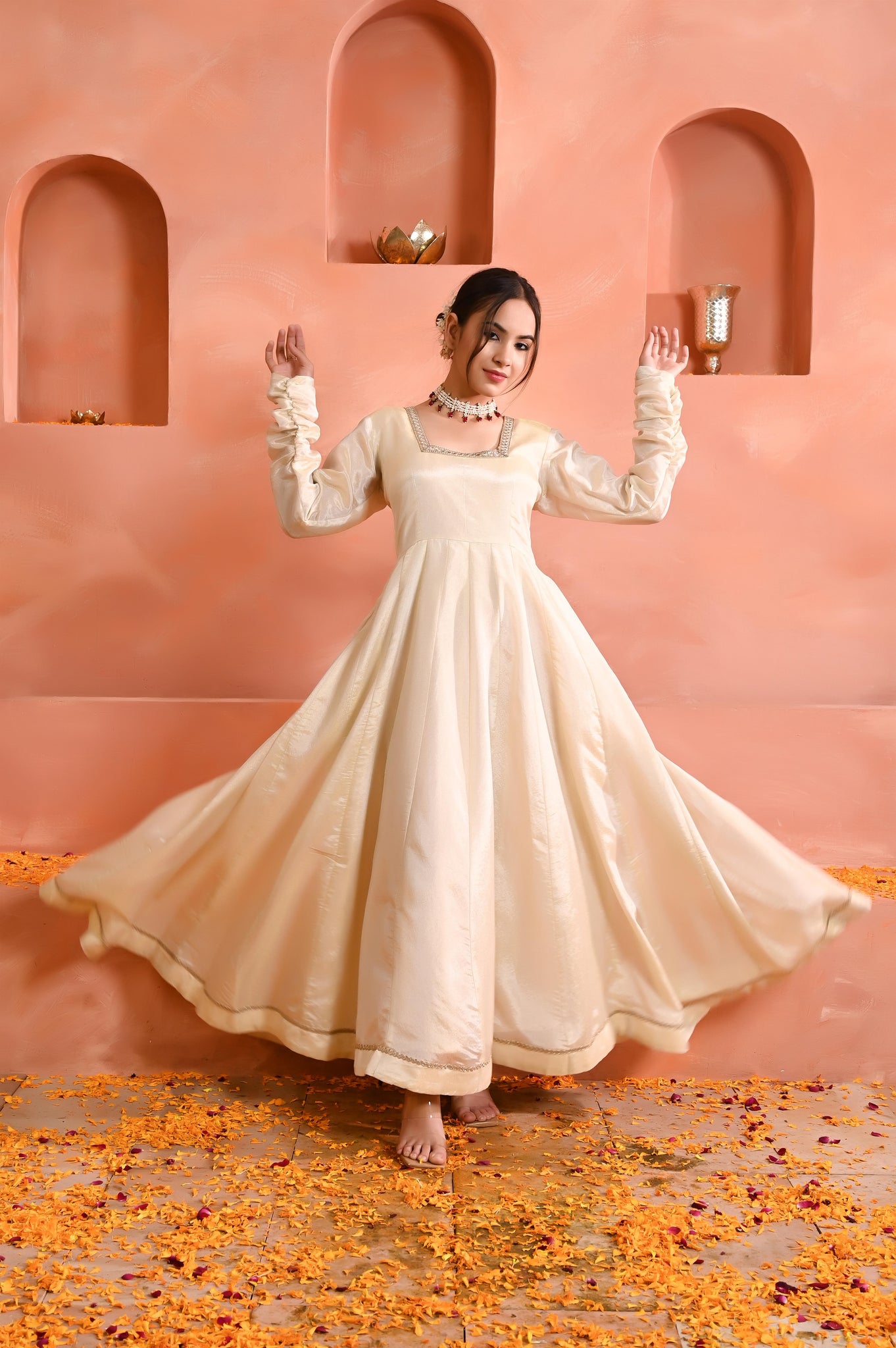 Trisha tissue anarkali set