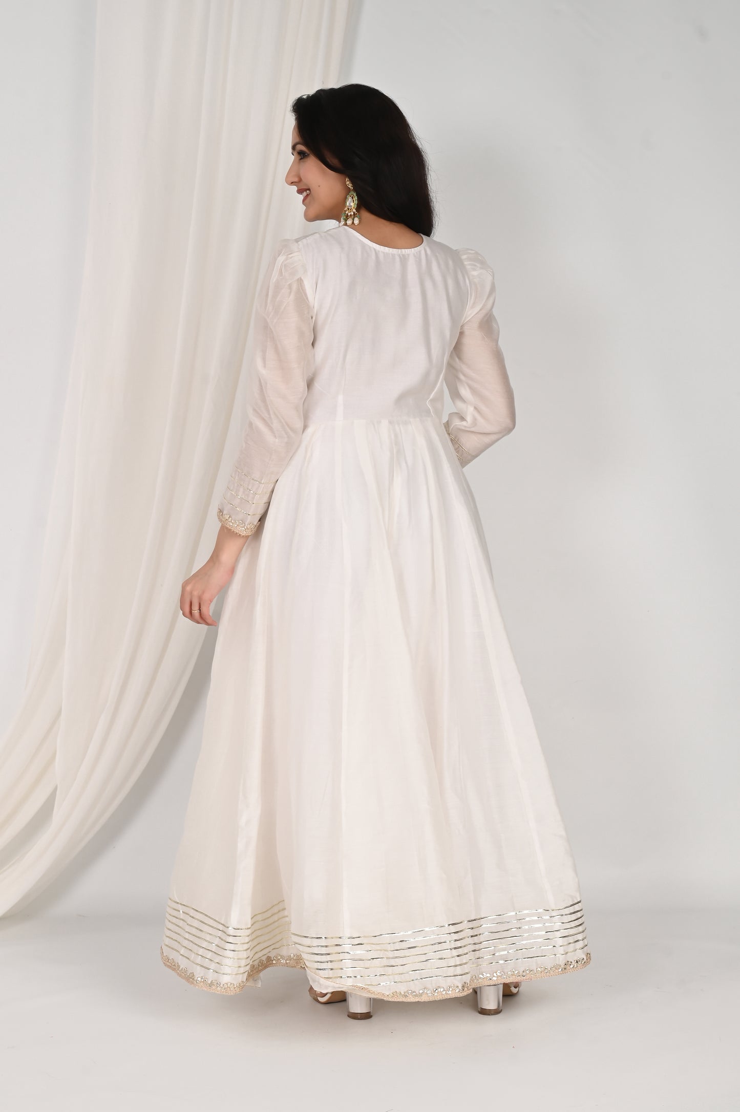 Divija chanderi anarkali nset