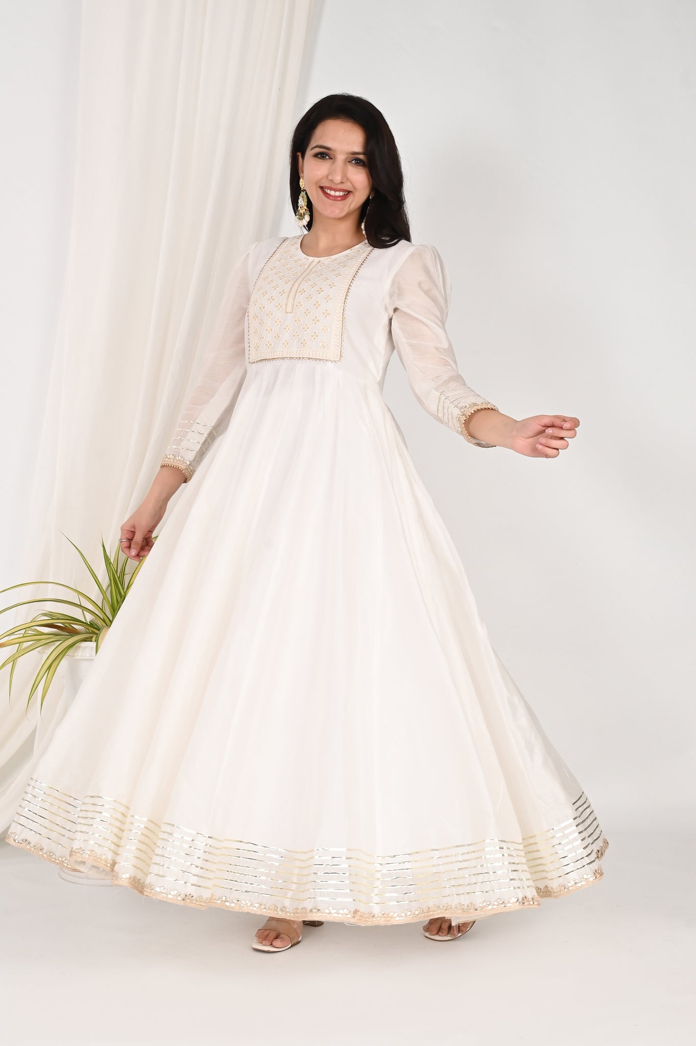 Divija chanderi anarkali nset