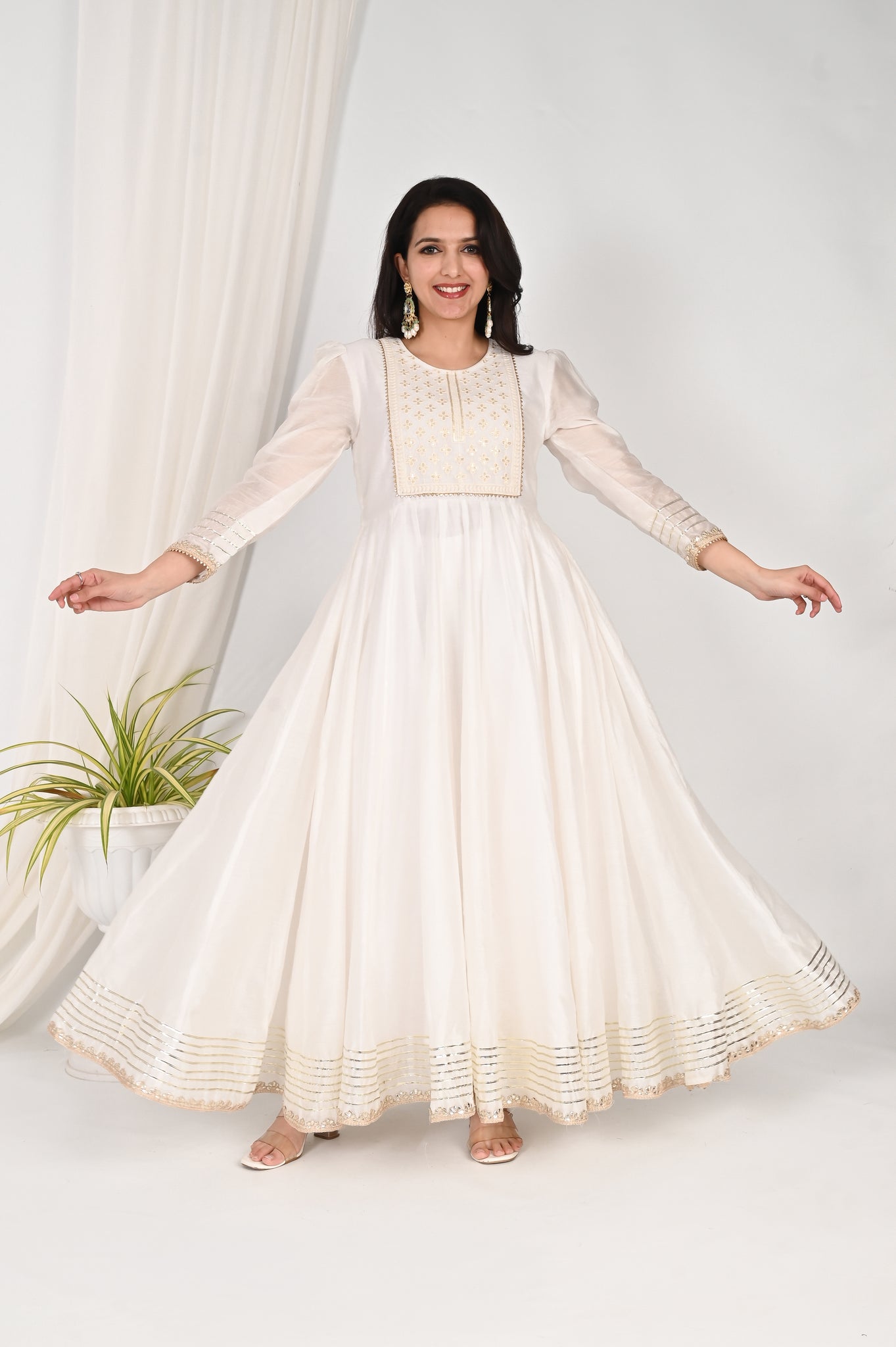 Divija chanderi anarkali nset