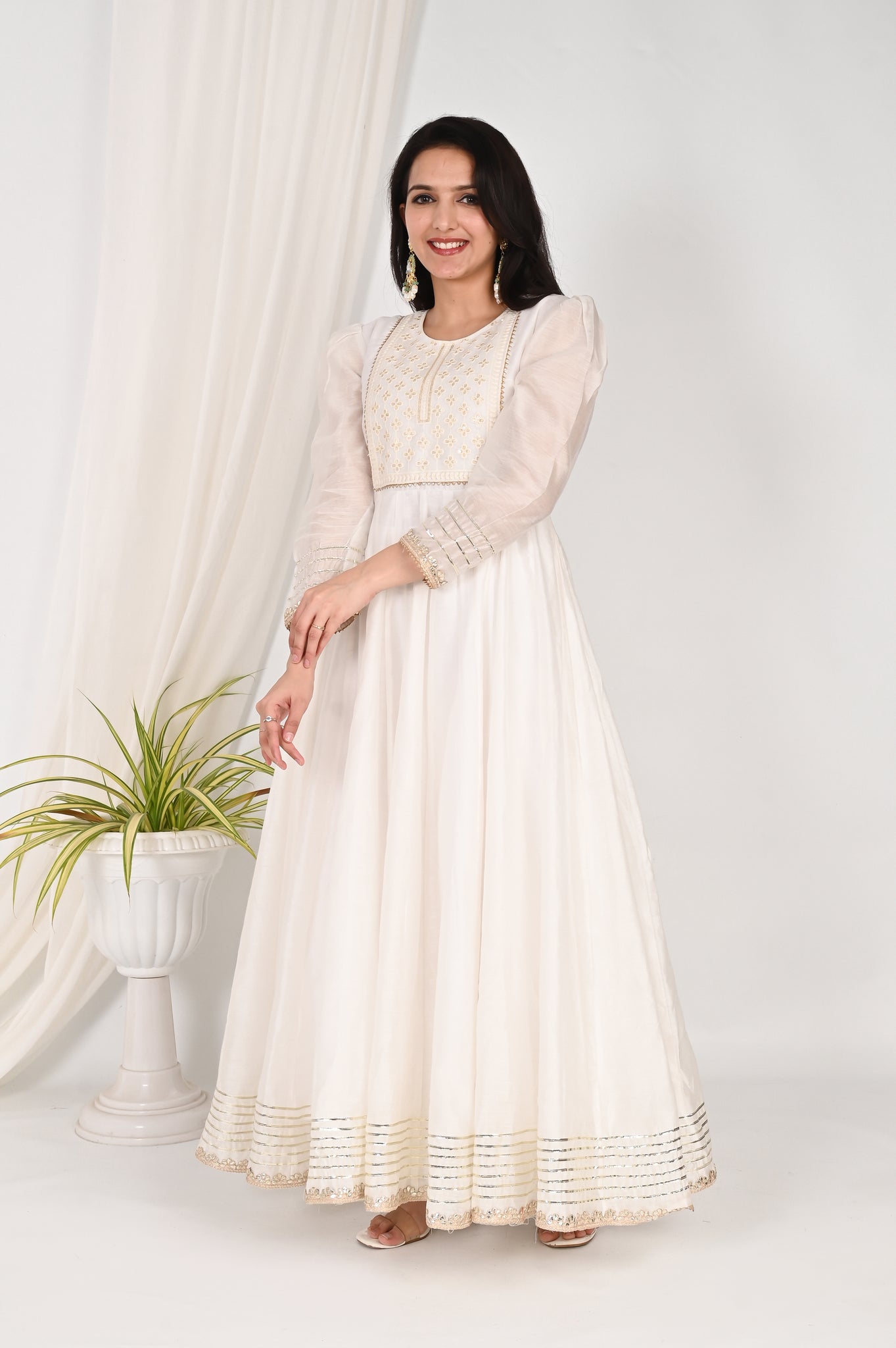 Divija chanderi anarkali nset