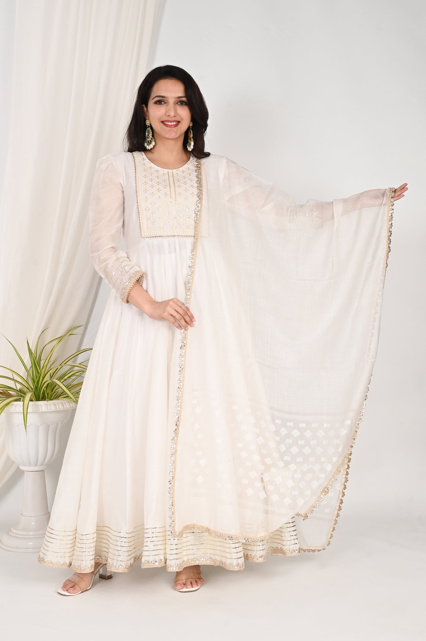 Divija chanderi anarkali nset