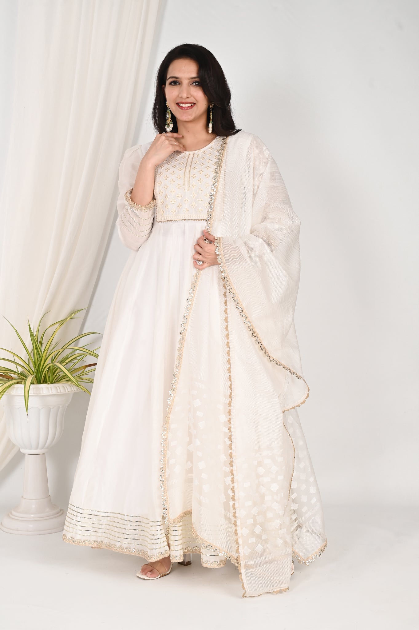 Divija chanderi anarkali nset
