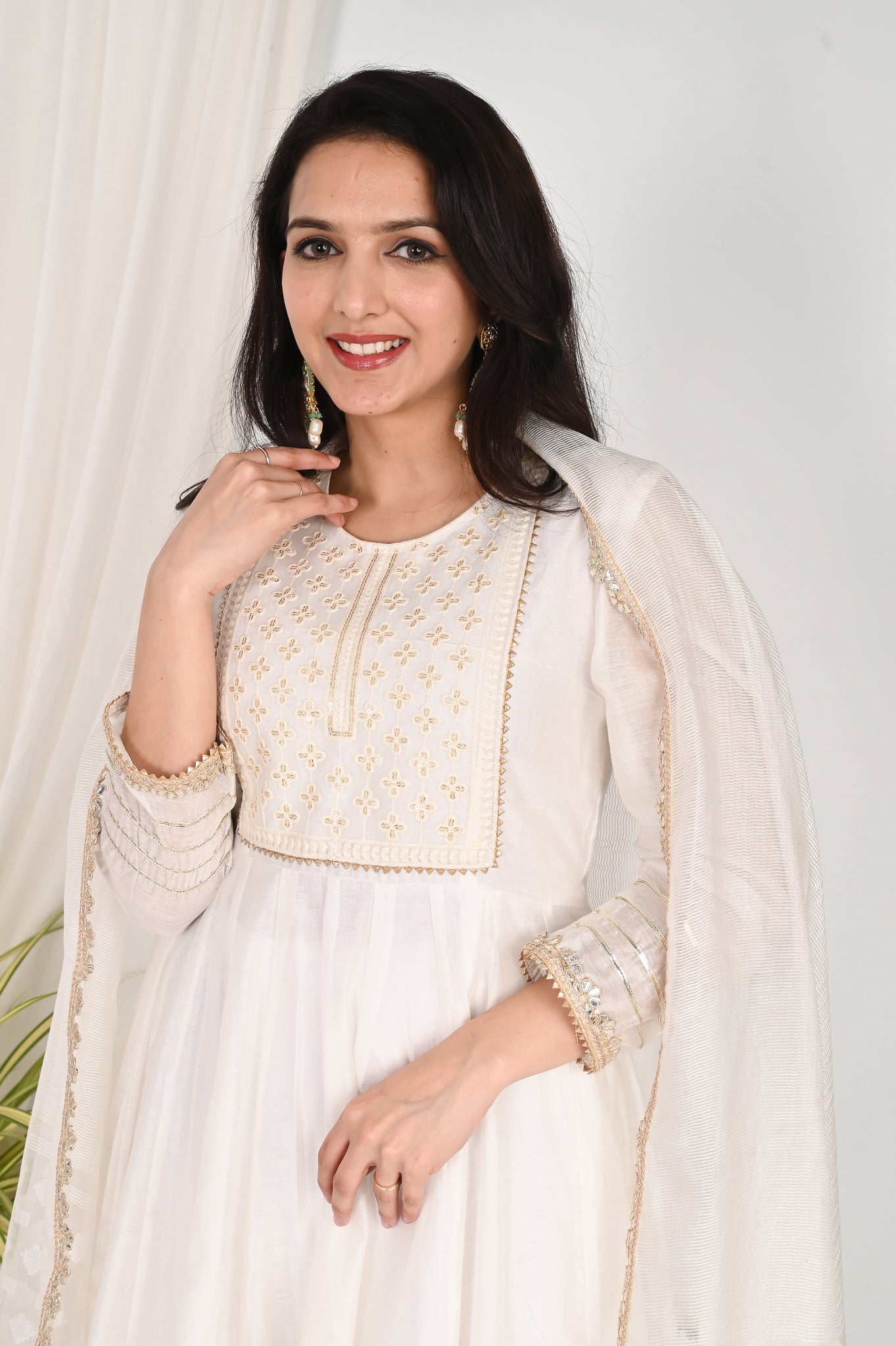 Divija chanderi anarkali nset